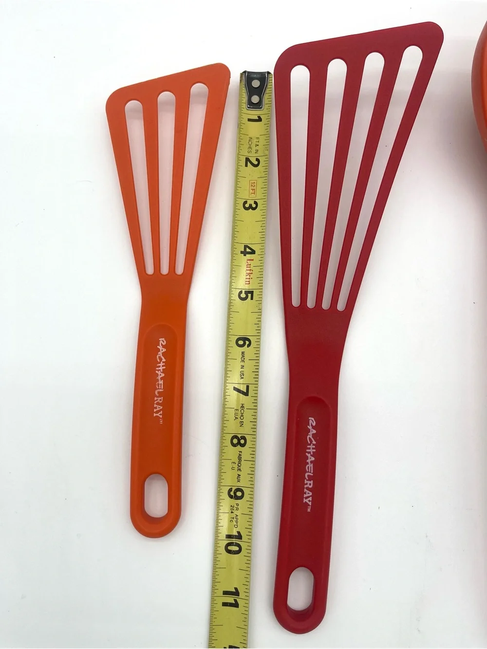 Rachel Ray Kitchen Utensils Orange Red Cooking Spatula Law Silicone Set Of 4